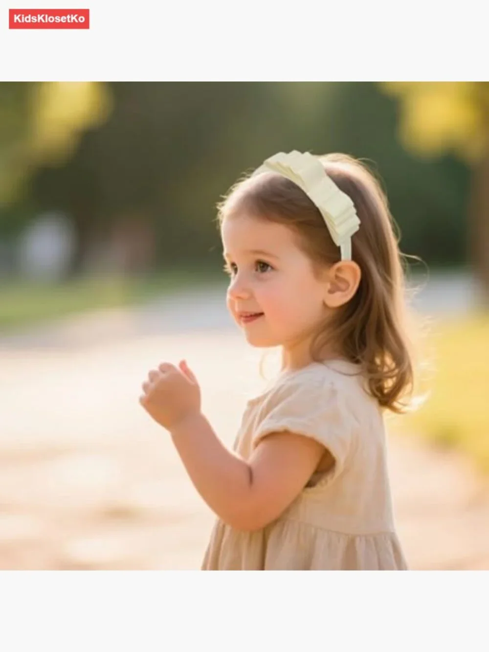 Toddler Knotted Bow Headband 4-Layer Ribbon Hair Accessory